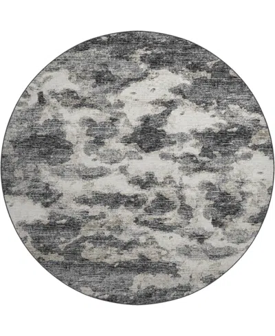 D Style Camberly Cm6 8' X 8' Round Area Rug In Black