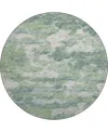 D Style Camberly Cm6 8' X 8' Round Area Rug In Green