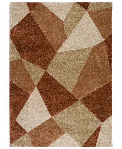 D Style Carmona Co1 5'1" X 7'5" Area Rug In Paprika