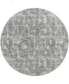 D Style Delano Da1 10' X 10' Round Area Rug In Charcoal