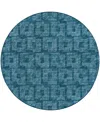 D Style Delano Da1 10' X 10' Round Area Rug In Navy