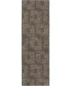 D Style Delano Da1 2'6" X 10' Runner Area Rug In Chocolate