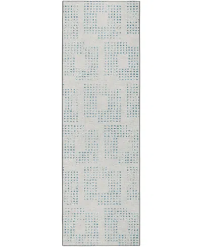 D Style Delano Da1 2'6" X 10' Runner Area Rug In Gray