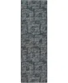D Style Delano Da1 2'6" X 10' Runner Area Rug In Midnight
