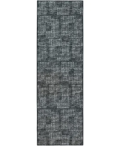 D Style Delano Da1 2'6" X 12' Runner Area Rug In Midnight