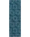 D Style Delano Da1 2'6" X 8' Runner Area Rug In Navy