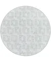 D Style Delano Da1 4' X 4' Round Area Rug In Gray