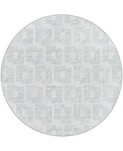 D Style Delano Da1 8' X 8' Round Area Rug In Gray