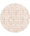 D Style Delano Da1 8' X 8' Round Area Rug In Ivory