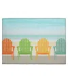 D Style Harbor Ha1 1'8" X 2'6" Area Rug In Aquamarine