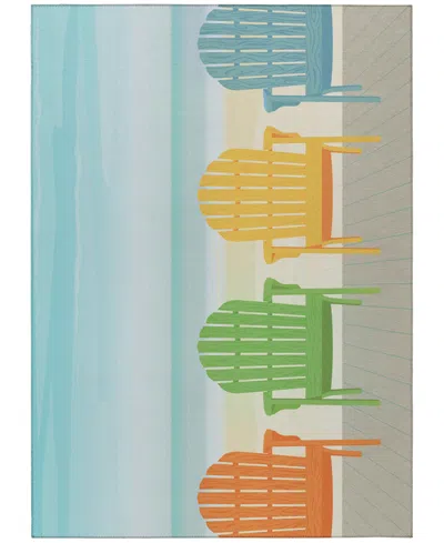 D Style Harbor Ha1 8' X 10' Area Rug In Aquamarine