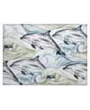 D Style Harbor Ha10 1'8" X 2'6" Area Rug In Ivory