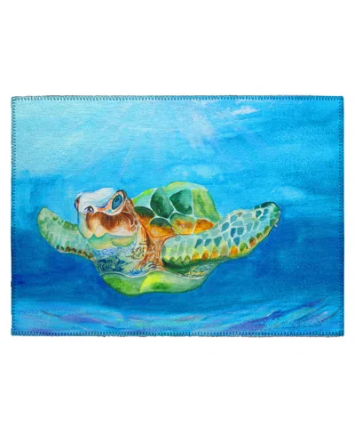 D Style Harbor Ha3 1'8" X 2'6" Area Rug In Ocean