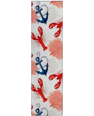 D Style Harbor Ha4 2'3" X 7'6" Runner Area Rug In Ivory