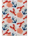 D Style Harbor Ha4 2'6" X 3'10" Area Rug In Ivory