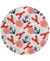 D Style Harbor Ha4 8' X 8' Round Area Rug In Ivory