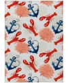 D Style Waterfront Wrf4 Area Rug In Ivory