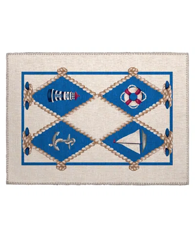 D Style Harbor Ha6 1'8" X 2'6" Area Rug In Ivory