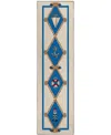 D Style Harbor Ha6 2'3" X 7'6" Runner Area Rug In Ivory