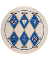 D Style Harbor Ha6 8' X 8' Round Area Rug In Ivory