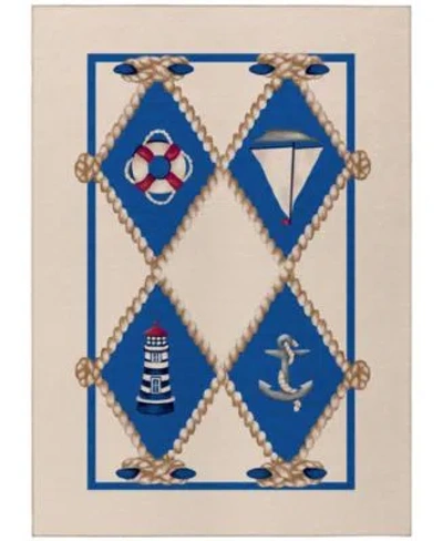 D Style Waterfront Wrf6 Area Rug In Ivory