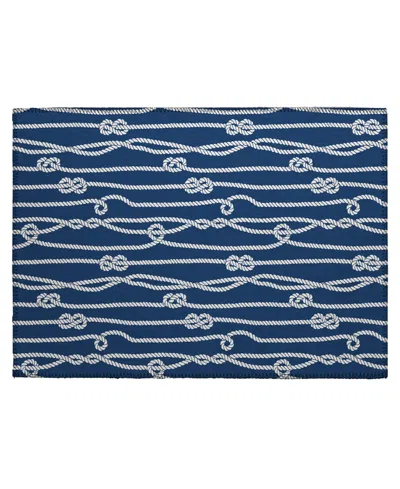 D Style Harbor Ha7 1'8" X 2'6" Area Rug In Navy