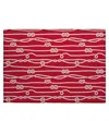 D Style Harbor Ha7 1'8" X 2'6" Area Rug In Red
