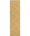 D Style Harbor Ha7 2'3" X 7'6" Runner Area Rug In Gold-tone