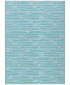 D Style Harbor Ha7 2'6" X 3'10" Area Rug In Aqua