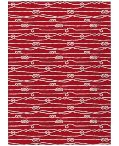 D Style Harbor Ha7 8' X 10' Area Rug In Red