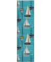 D Style Harbor Ha8 2'3" X 7'6" Runner Area Rug In Mist