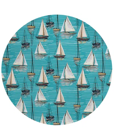 D Style Harbor Ha8 8' X 8' Round Area Rug In Mist