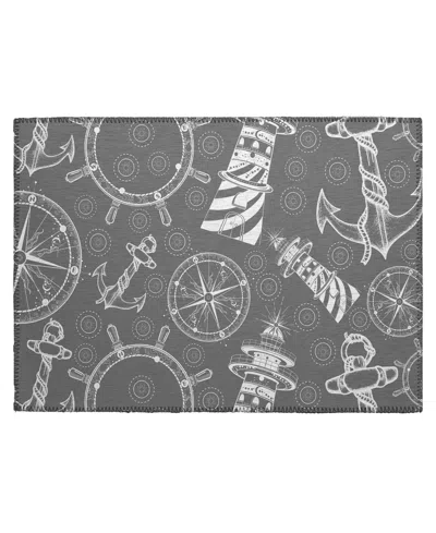D Style Harbor Ha9 1'8" X 2'6" Area Rug In Gray