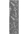 D Style Harbor Ha9 2'3" X 7'6" Runner Area Rug In Gray