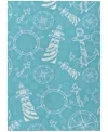 D Style Harbor Ha9 3' X 5' Area Rug In Ocean
