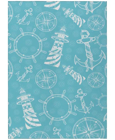 D Style Harbor Ha9 3' X 5' Area Rug In Ocean