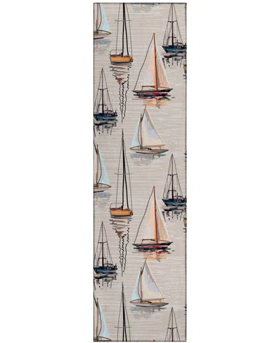 D Style Harbor Washable Ha8 2'3" X 7'6" Runner Area Rug In Ivory