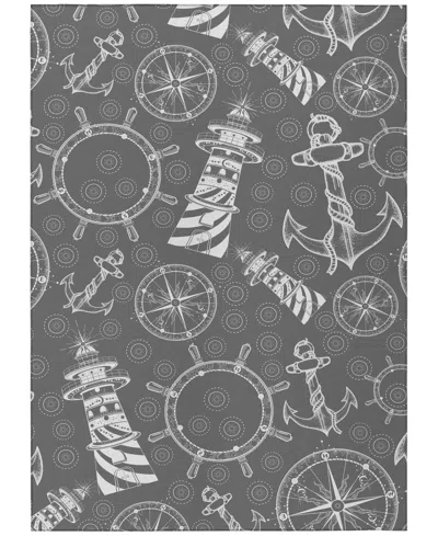 D Style Harbor Washable Ha9 3' X 5' Area Rug In Gray