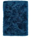 D Style Impact Ia100 3' 6" X 5' 6" Shag Area Rug In Navy