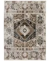 D Style Izmir Iz5 5'3" X 7'8" Area Rug In Mocha