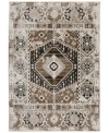 D Style Moises Mss5 Area Rug In Mocha