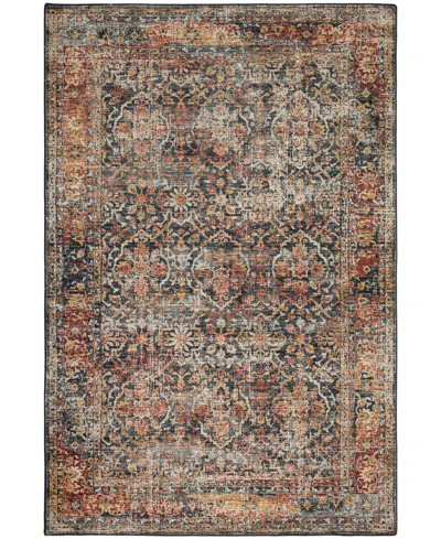 D Style Jericho Jc3 2' X 3' Area Rug In Charcoal