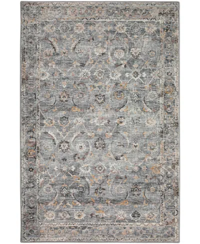 D Style Jericho Jc4 8' X 10' Area Rug In Silver Tone