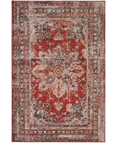 D Style Jericho Jc6 3' X 5' Area Rug In Burgundy