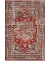 D Style Jericho Washable Jc6 5' X 7'6" Area Rug In Burgundy