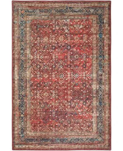 D Style Jericho Jc7 5' X 7'6" Area Rug In Red
