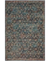 D Style Basilic Bas8 Area Rug In Navy
