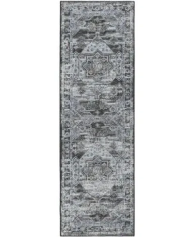 D Style Basilic Bas5 Area Rug In Denim