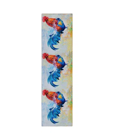 D Style Kendall Kitchen Ke1 2'3" X 7'6" Runner Area Rug In Multi