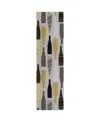 D Style Kendall Kitchen Ke12 2'3" X 7'6" Runner Area Rug In Silver